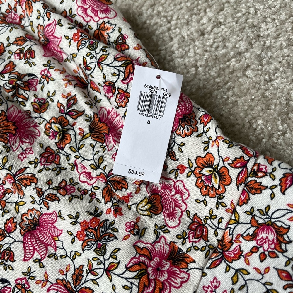 Old Navy Women’s Floral Pink and White Mini Dress Size Small NWT - Picture 5 of 8